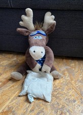 Wärmekissen Elch Stofftier Schlafelch Inkl. Körnerkissen - Marke Kinder