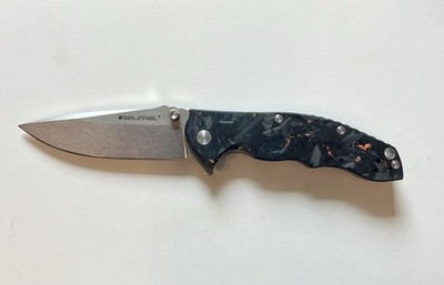 Real Steel Thor T101 Custom   Flipper Knife   Unikat Optik   Stonewash