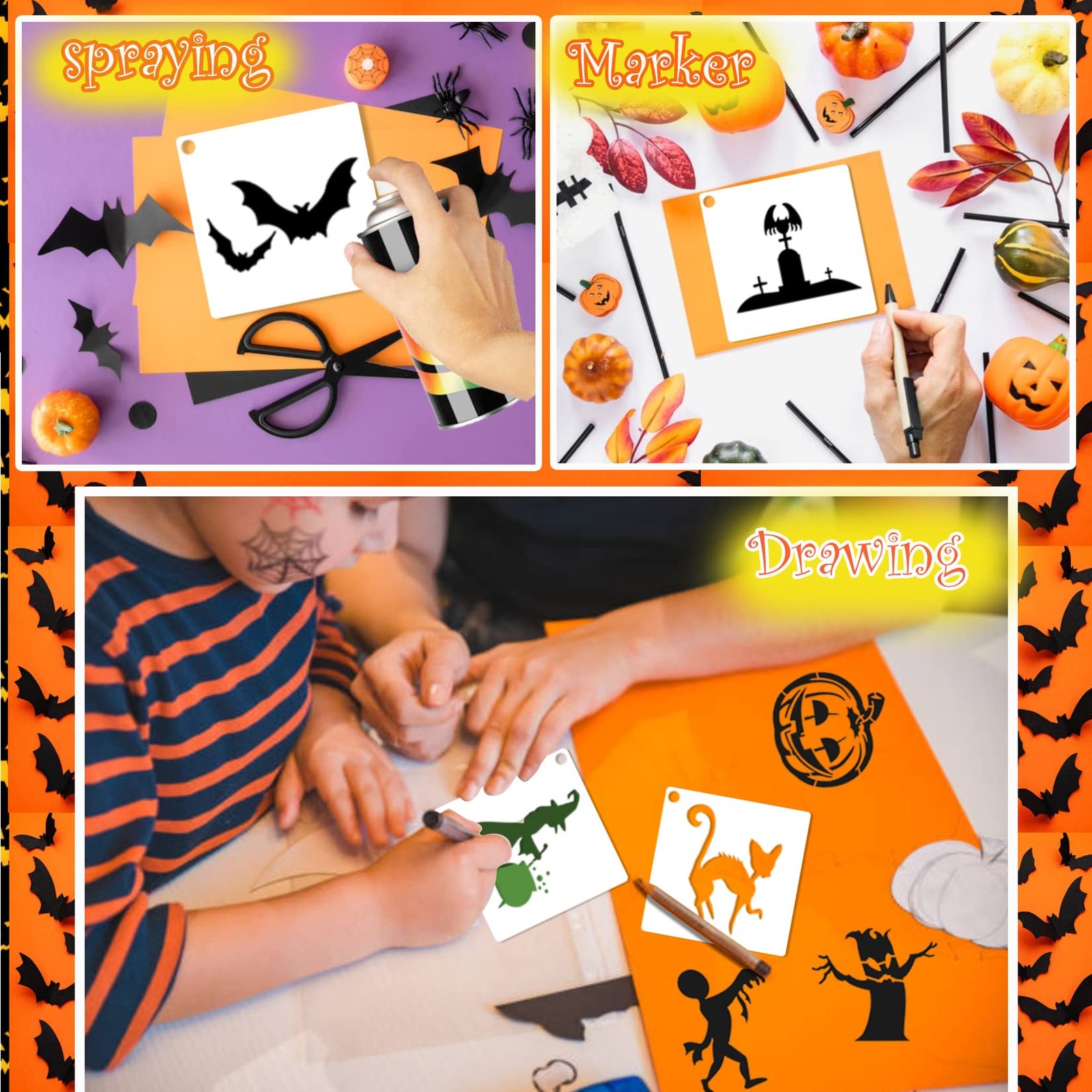 Stencils for Painting on Wood Reusable 3 Inch Reusable Stencil Craft Ornament