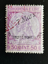 Albanien, 1913/1914, Mi. 29-33/39/41-45, gest., oft saubere Briefstücke,s. Fotos