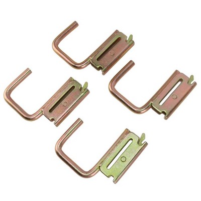 4pcs E Track Hooks Maximum Load 1200 Pounds For RV Marine X Track J Hook YOZB