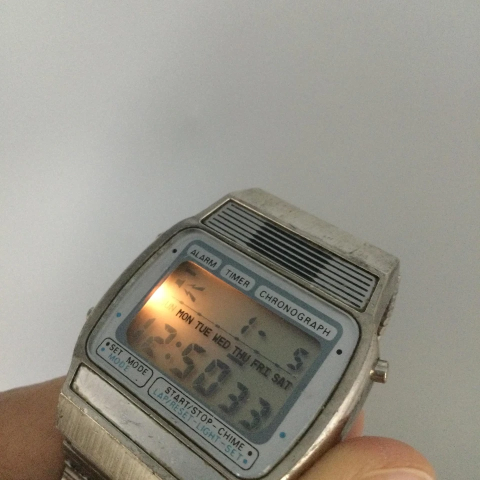 Reloj Digital Texas Instruments De Colección Para Hombre 34mm Alarma Cronógrafo Batería Nueva Foto 3 de 4