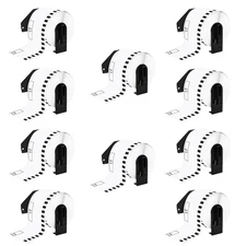 10Rolls 2-3/7" x 100' Continuous Paper Tape DK-2205 for Brother QL Label Printer