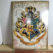 Harry Potter Hogwarts Crest Embossed Metal Sign-Vintage Harry Potter Wall Decor