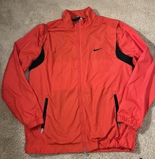 Nike Golf Windbreaker Jacket Red Men's L (Fits like US Medium) Japan Import
