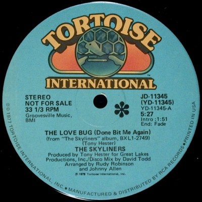 The Skyliners - The Love Bug (Done Bit Me Again) / Smile On Me (12'', Promo)