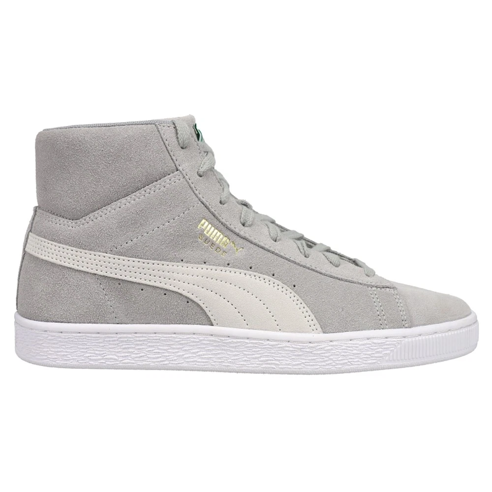 Sneakers alte uomo PUMA scamosciate Xxi logo traforato grigio scarpe casual 380205 