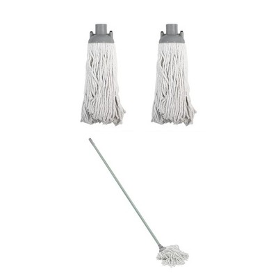 JVL Wischmopp & Ersatzköpfe Variante wählbar grau grün Sets