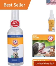 Natural Tartar Control Spray for Dogs - Mint Flavor 4oz Fresh Breath Essential