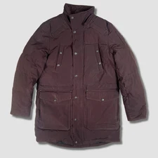 Moose Knuckles Men’s Parka Jacket L Burgundy Heavyweight Down Filled