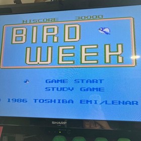 Bird Week Famicom software instruction manual included, operation confirmed