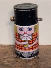 Helmut Kruger Spardose Money Box Piggy Bank Girl In Checked Dress