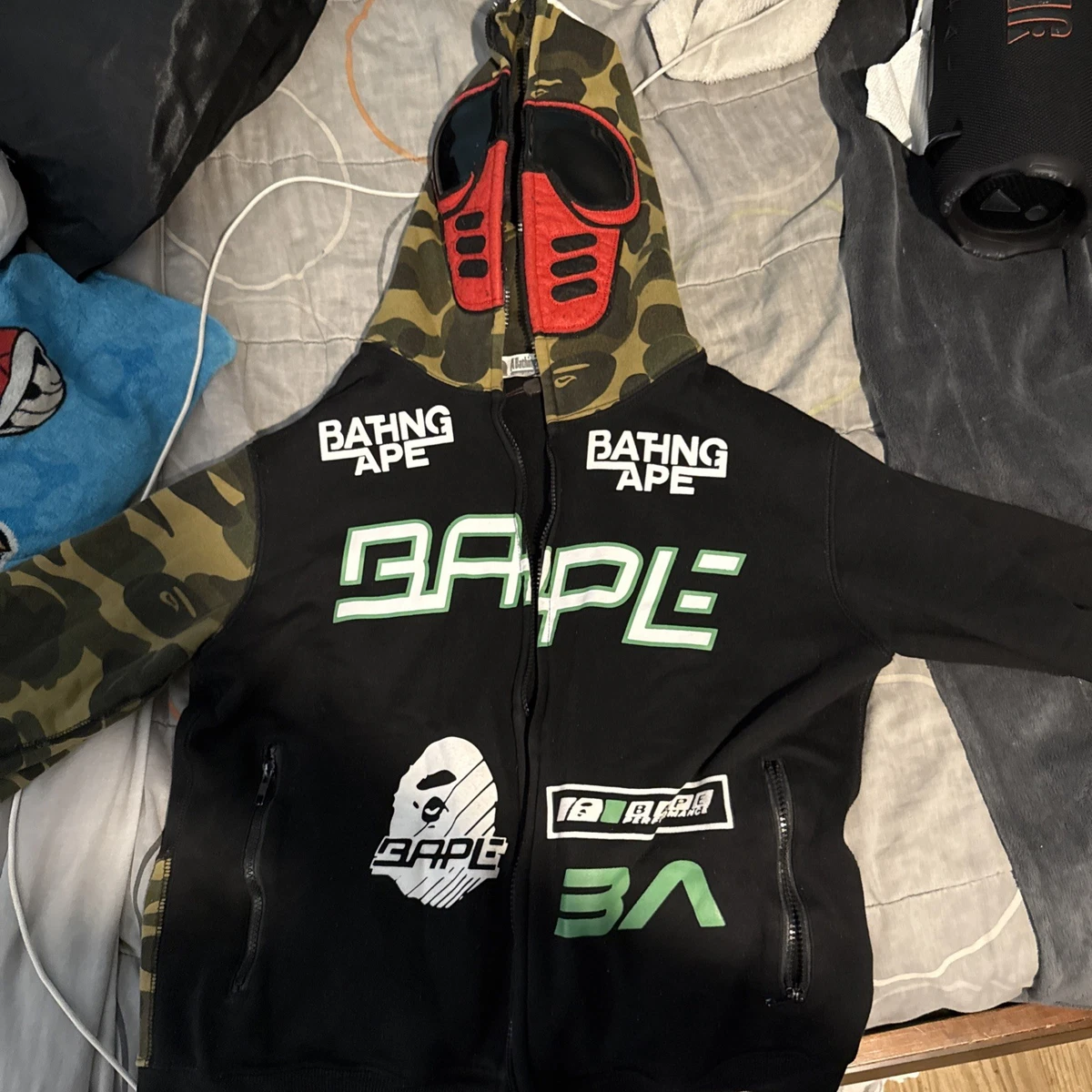 ベイプジャケット BAPE®︎ X CLOT CAMO SPLIT SHARK RELAXED FIT FULL ZIP HOODIE 本
