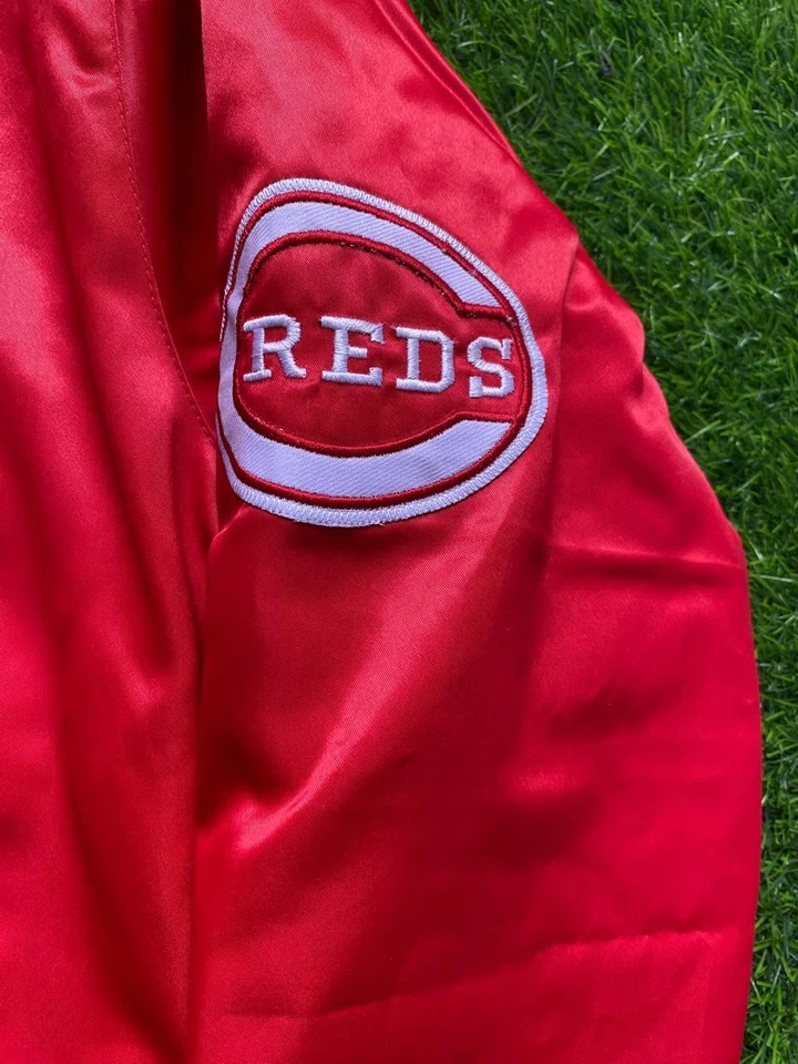 Satin Cincinnati Baseball Bomber Jacket Satin Varsity Jacket For Men's 2XL - Image 2 of 4