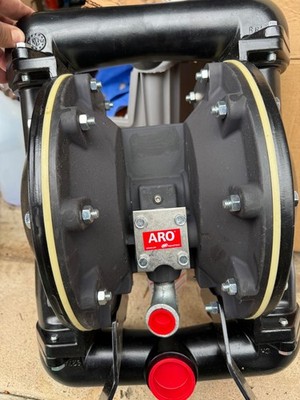 ARO Double Diaphragm Pump: Air, Aluminum, Bolt, 1 1/2 in Fluid Connection Size