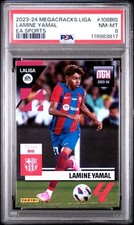 2023 Panini Megacracks LaLiga EA Sports Lamine Yamal RC #108 bis Barcelona PSA 8