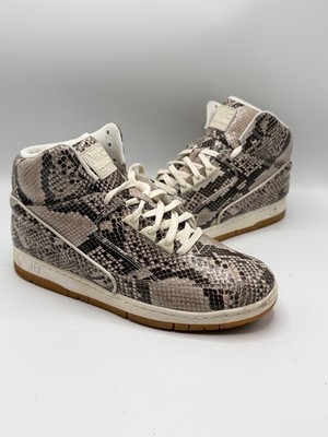 Nike Air Python Premium Brown Snake Gum High Top Snakeskin 705066-201 Size 12