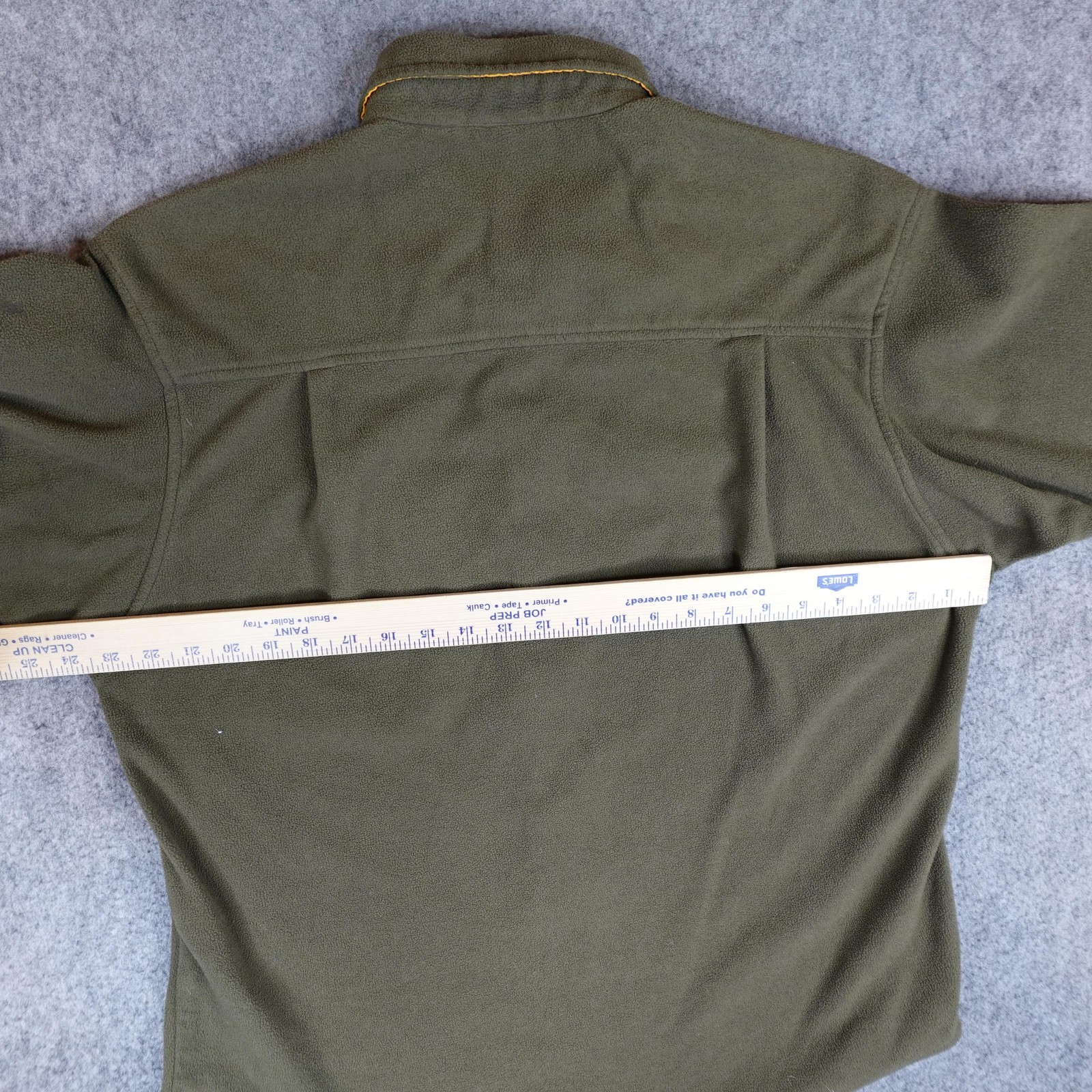 Vintage Patagonia Jacket Mens Medium Olive Micro D-Luxe Synchilla Shacket Y2K thumbnail 12