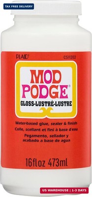Mod Podge Gloss Sealer, Glue & Finish: All-in-One Craft Solution- Quick Dry, Eas