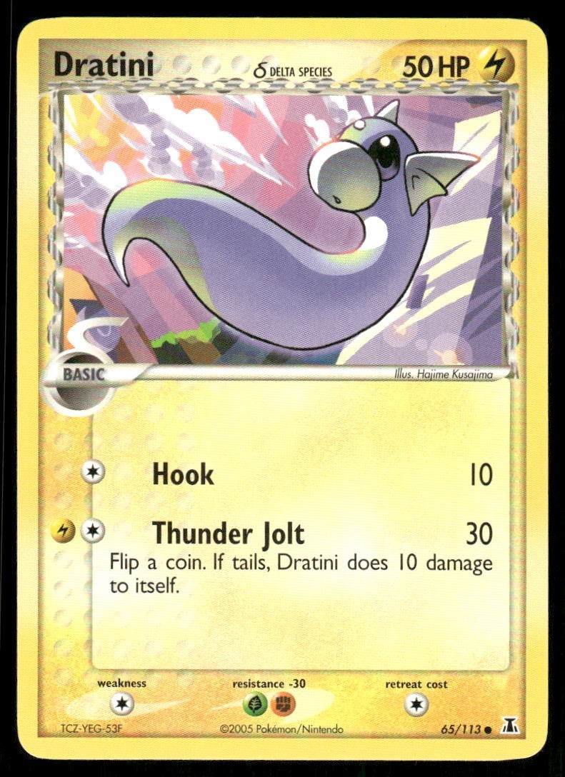 Pokemon Tcg Dratini #65 Pokemon Delta Species NM