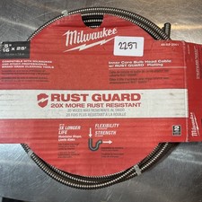 Milwaukee 48-53-2561 5/16" X 25' Inner Core Bulb Head Cable Rust Guard 2257