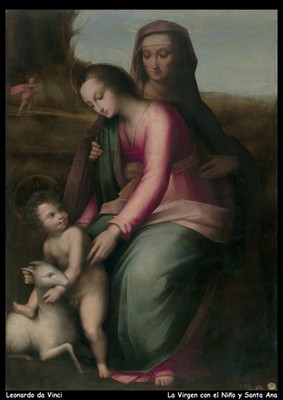 leonardo-da-vinci--la-virgen-con-el-nio-y-santa-ana_11016717774_o(1) A1-A4 Poste