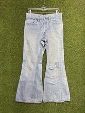 Vintage Levis Orange Tab Bell Bottom Jeans Mens 30x29 Flare Hippie Levis 684 70s