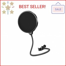 Aokeo Professional Microphone Pop Filter Mask Shield For Blue Yeti and Any Other