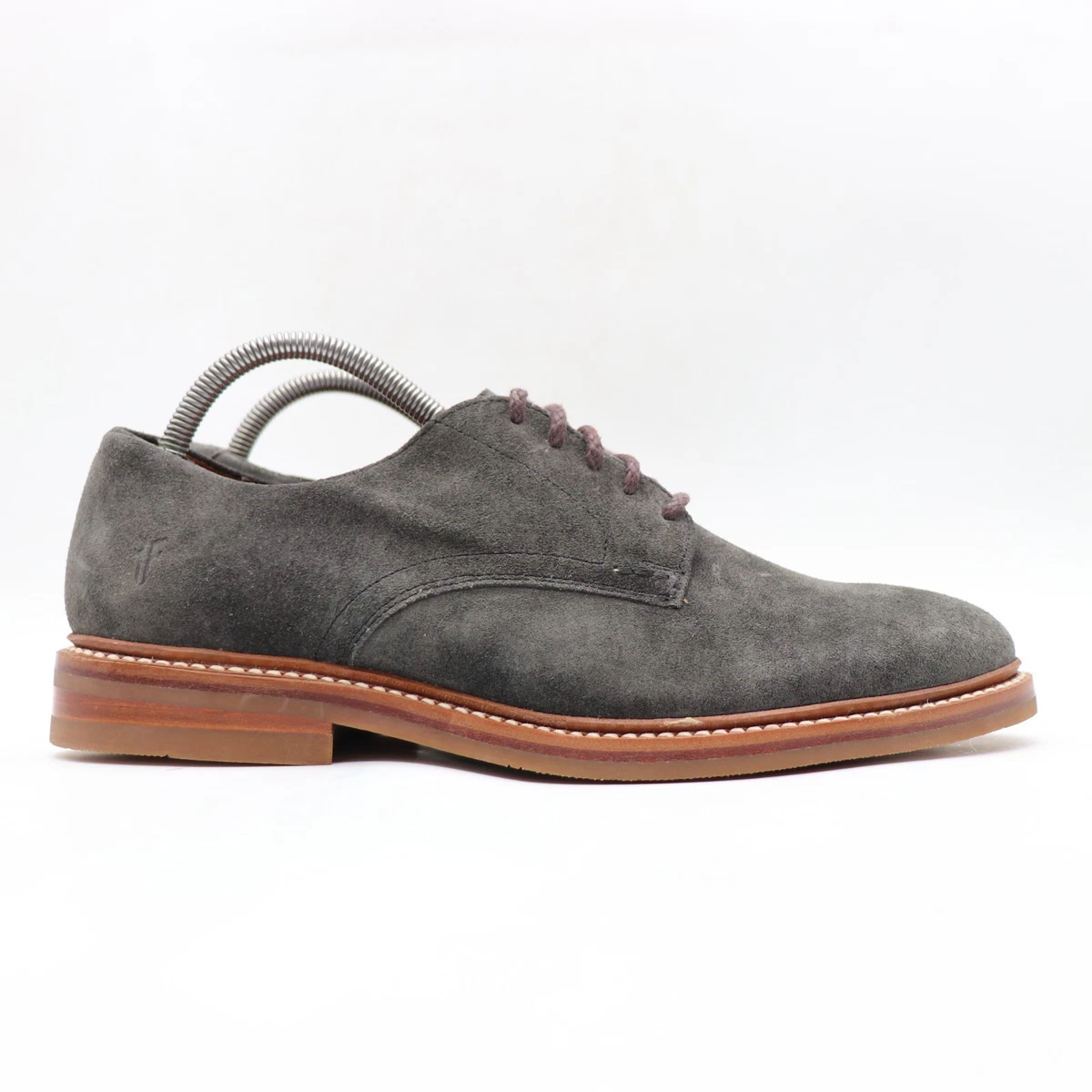 Brusque Oxford‎ Shoes Mens 13 EU 46 Gray Suede Leather Wingtip Dress Shoes Suede Gray Wingtip Dress Shoes for Men for sale | eBay main image 4