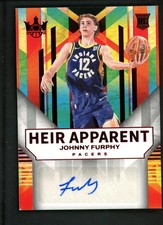 2024-25 Johnny Furphy 42/99 Auto Panini Court Kings Autographs RC Heir Apparent