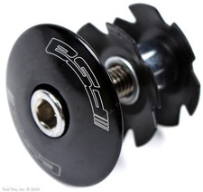 FSA 1-1/8" Threadless Alloy Bicycle Headset Top Cap with Bolt  Star Nut - Black