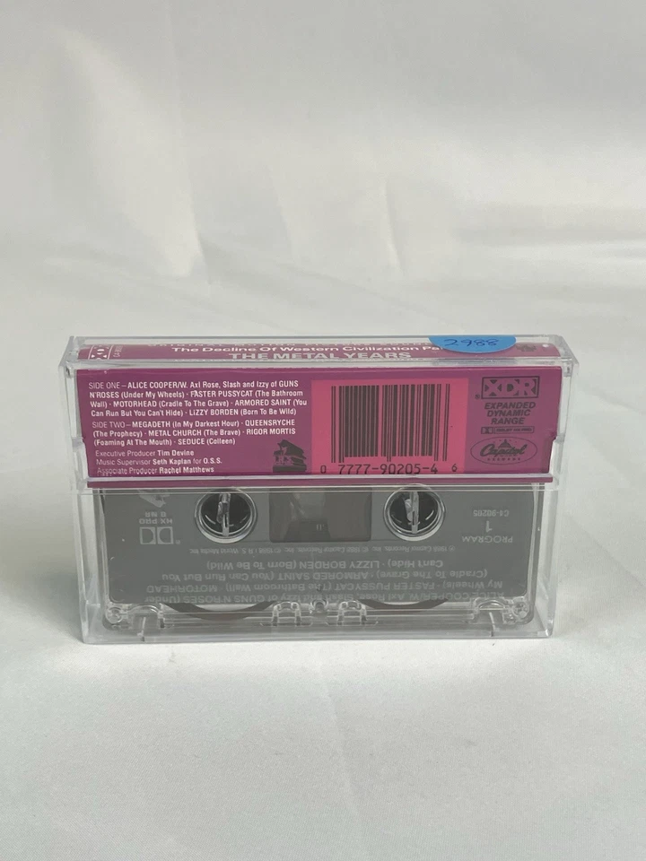 DECLINE OF WESTERN CIVILIZATION PART 2 THE METAL YEARS Cassette Tape Soundtrack Foto 3 de 4