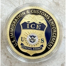 USS Immigrations Customs Protection Enforcement Challenge Coin ICE Special Agent