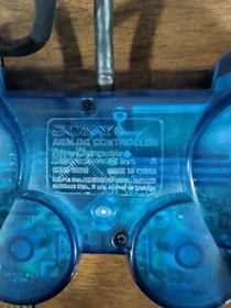 Sony PlayStation 2 PS2 TESTED Ocean Blue Controller DualShock OEM SCPH-10010