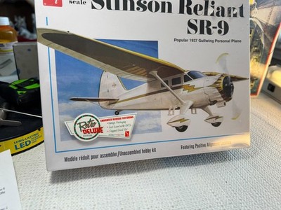 1:48  AMT -STINSON RELIANT SR-9 Model Kit Gullwing Personal Plane- NEW T1581