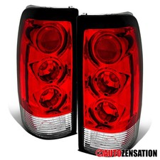 Red Fit 1999-2002 Chevy Silverado 1500 2500 99-06 Sierra Tail Lights Brake Lamps
