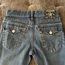 True Religion Men's Ricky Relaxed Straight Jean 32x30