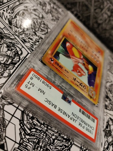 Pocket Monsters 1996 Pokemon Japanese Basic #5 Charmeleon PSA 8 - Bild 5 von 12