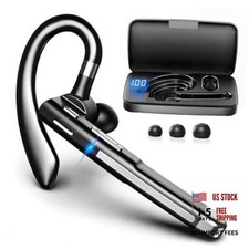 Bluetooth Headset V6.1,100Hrs Talk Time Dual Noise Metallic Charcoal Black