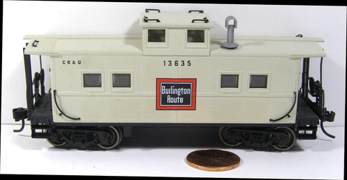 Tren Caboose Burlington Route 13635 CB&Q CD8 modelo HO realista | Condition: Used