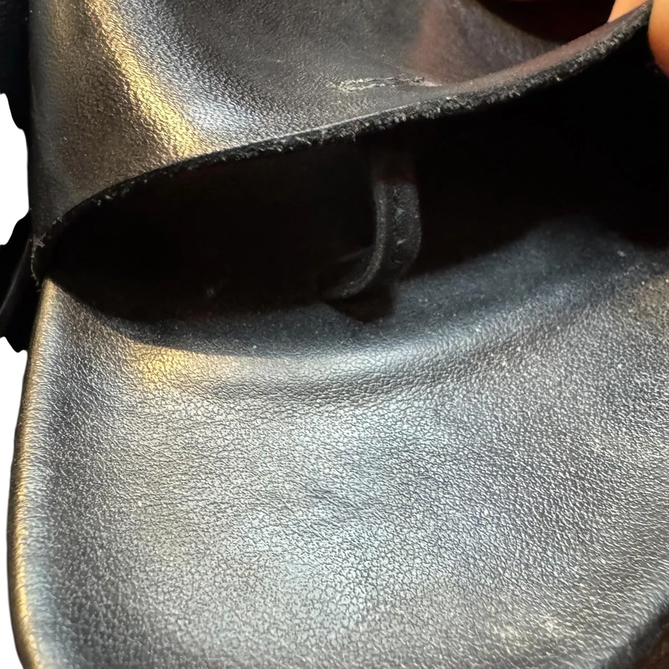 Sandalias Donald J Pliner para mujer talla 8,5 negras Fiji plataforma deslizable zapatos de cuña Foto 4 de 4