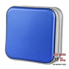 CD/DVD Cases 40 Capacity Disc Storage Binder for Car Blue