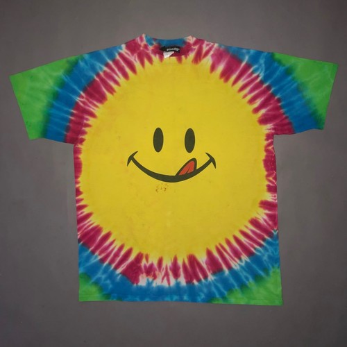 CAMISETA JOE BOXER TIE DYE VINTAGE AÑOS 90 Estampado Cara Smiley Hippy Años 90 Moda XL