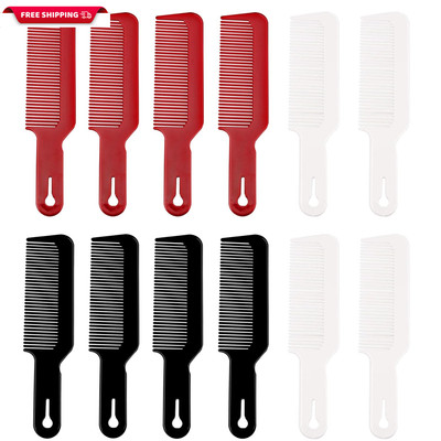 12 Packs Barber Combs, Flat Top Clipper Combs Barber Blending Comb Heat Resistan