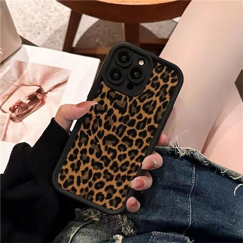 Leopard Druck Softcase für iPhone 11 12 13 14 15 Pro Max XS/XR 7/8 Plus Cover - Bild 9 von 12