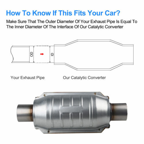 2 Inch Catalytic Converter Universal 2" Inlet/Outle Cat Converter eBay
