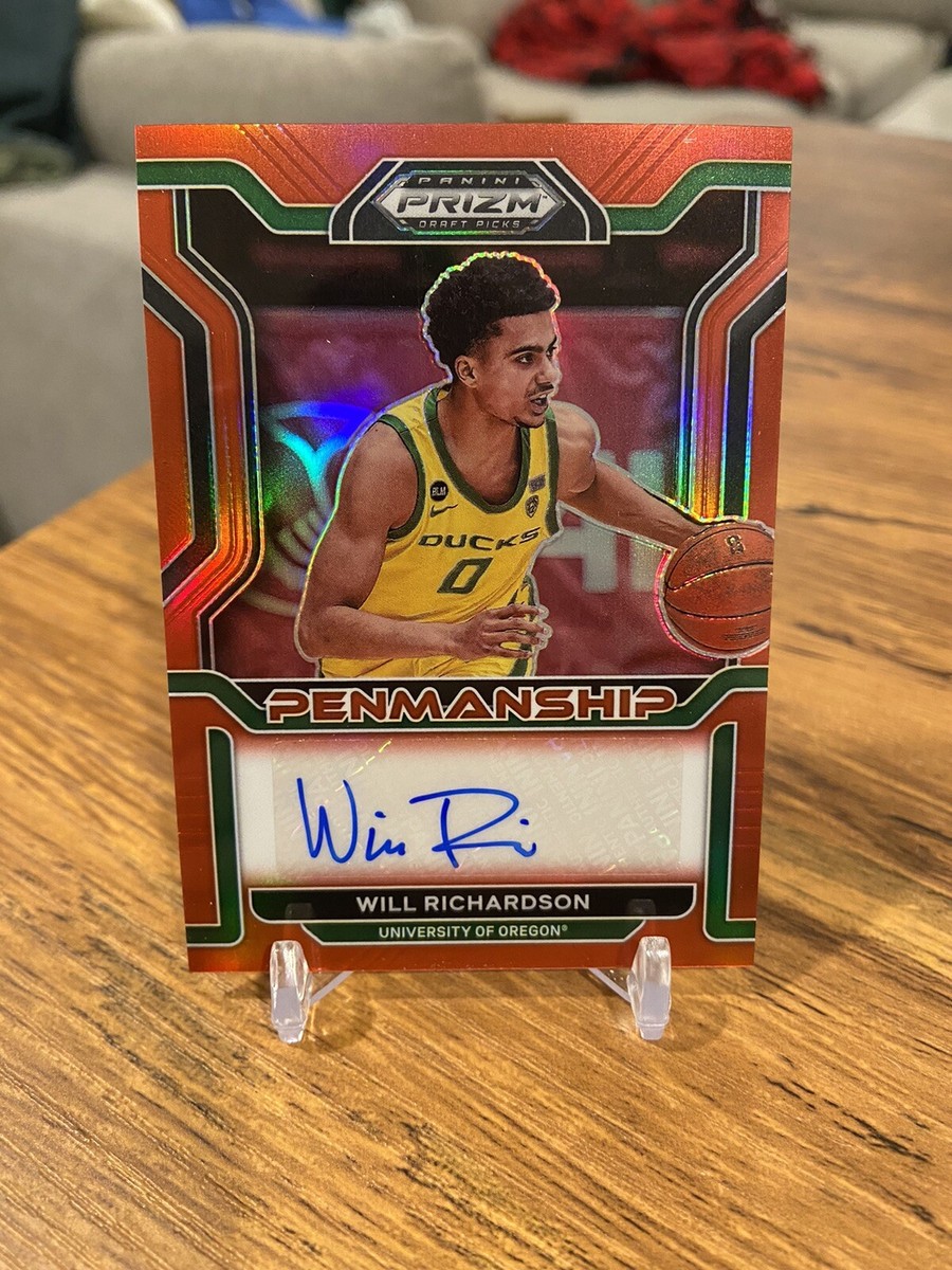 Richardson 値下げ30日まで！ 2022-23 Prizm Draft Picks Will Richardson #/199 Red Penmanship