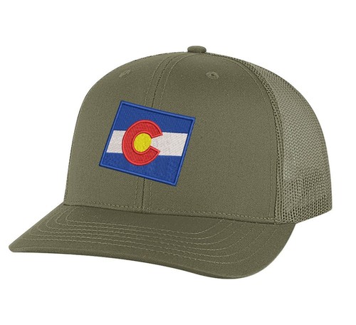 Classic Colorado Trucker Hat – Embroidered State Flag, Patriotic Mesh Snapback C - Picture 5 of 9