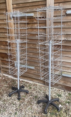 Retail rotating display stand set of 2 On Wheels