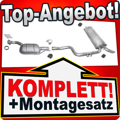 Auspuff für MERCEDES E-Klasse (S124) E300 D Kombi Auspuffanlage